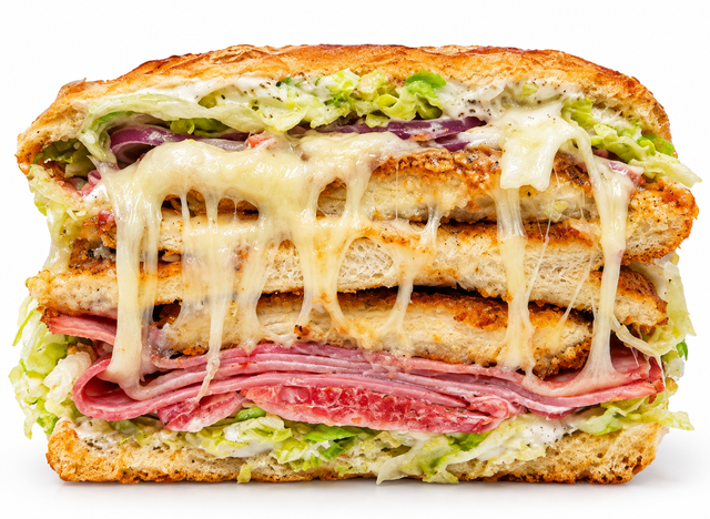 CHICKEN CORDON BLEU.