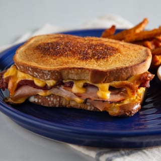 GRILLED CHEESE W/ TURKEY BACON